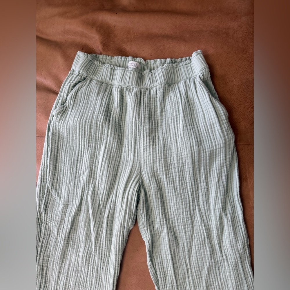 MARKET & SPRUCE Dria Extra High Rise Straight Leg Gauze Ankle Pant Size Medium - Picture 3 of 11